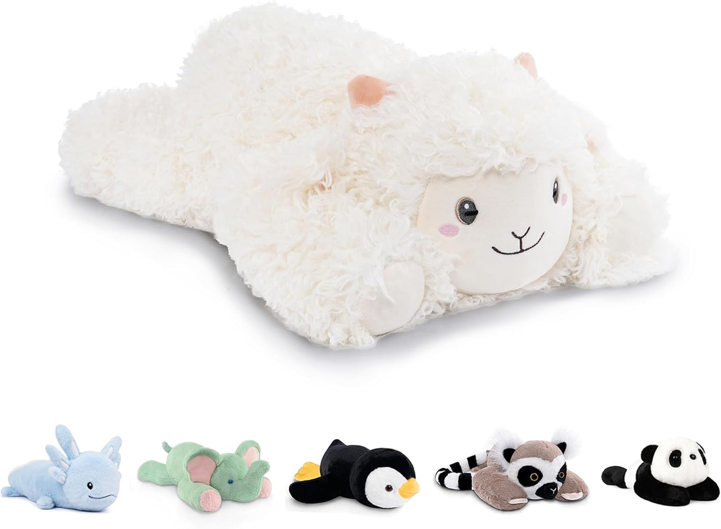 Niuniu Daddy 20in Weighted Sheep Plush for Cuddling and Comfort