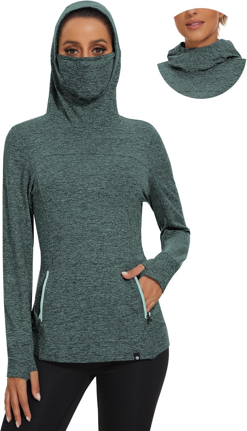 Soneven Women's Fleece Running Pullover for Cold Weather Sports