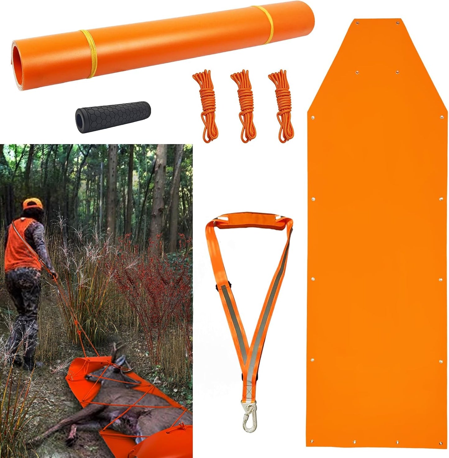 1.2MM Thickened Deer Drag Sled for Effortless Hunting Transport