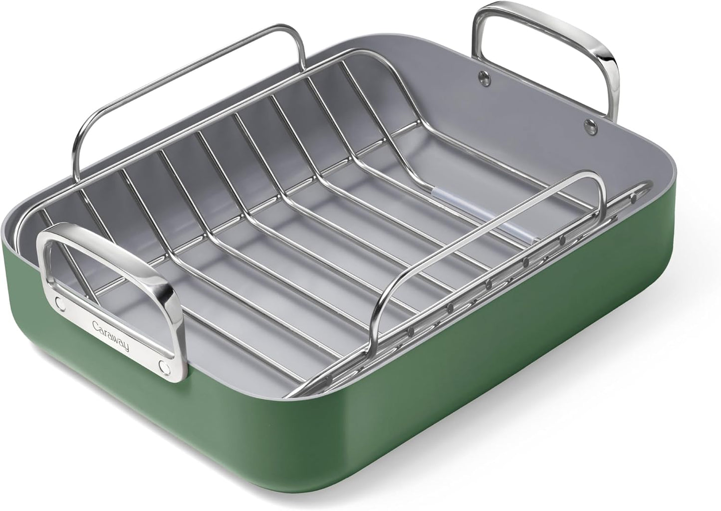 Caraway Roasting Pan - 16x13 Non-Stick Ceramic Coated Pan