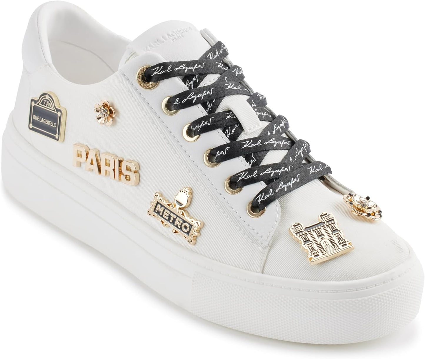 KARL LAGERFELD Women's Cate Pins Platform Sneakers for Style