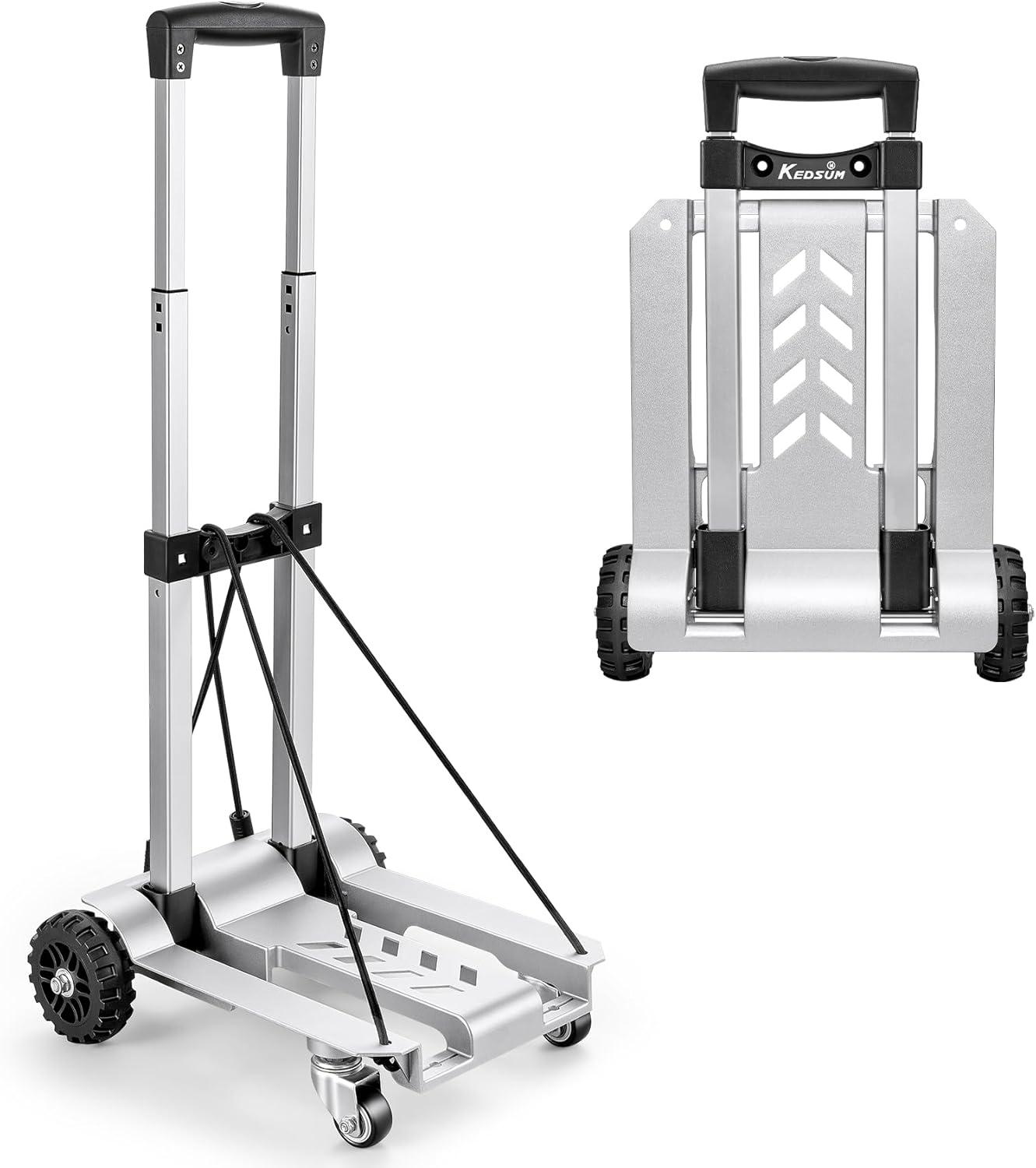 KEDSUM Utility Luggage Cart: Durable 270LBS Folding Dolly