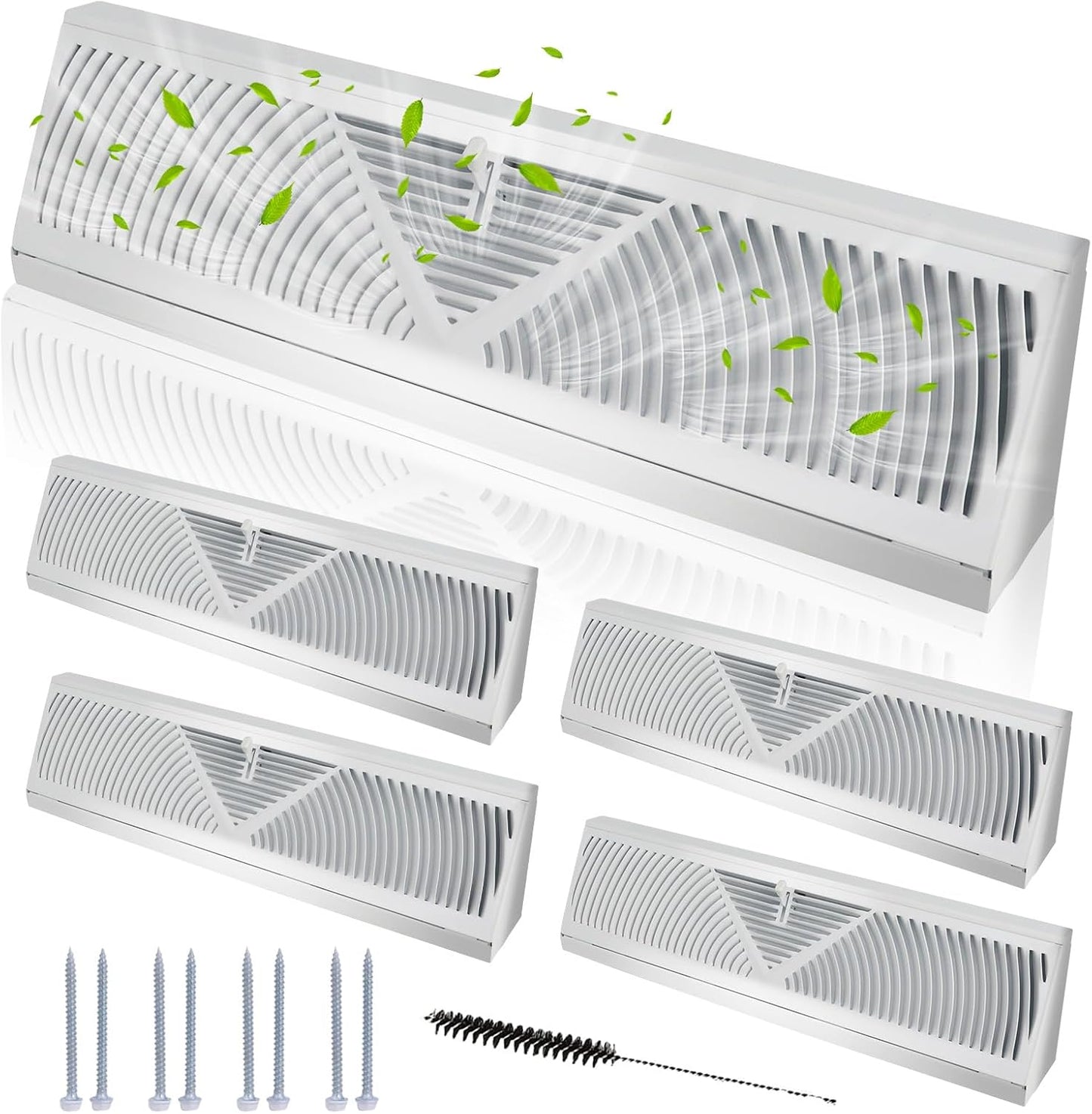 Swess 15 Inch Baseboard Register Vent for Home Air Control