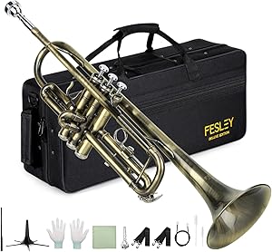 Fesley Bb Standard Trumpet Set for Beginners and Students