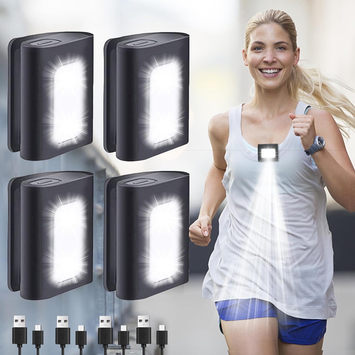 Stay Safe Running with Reflective LED Lights