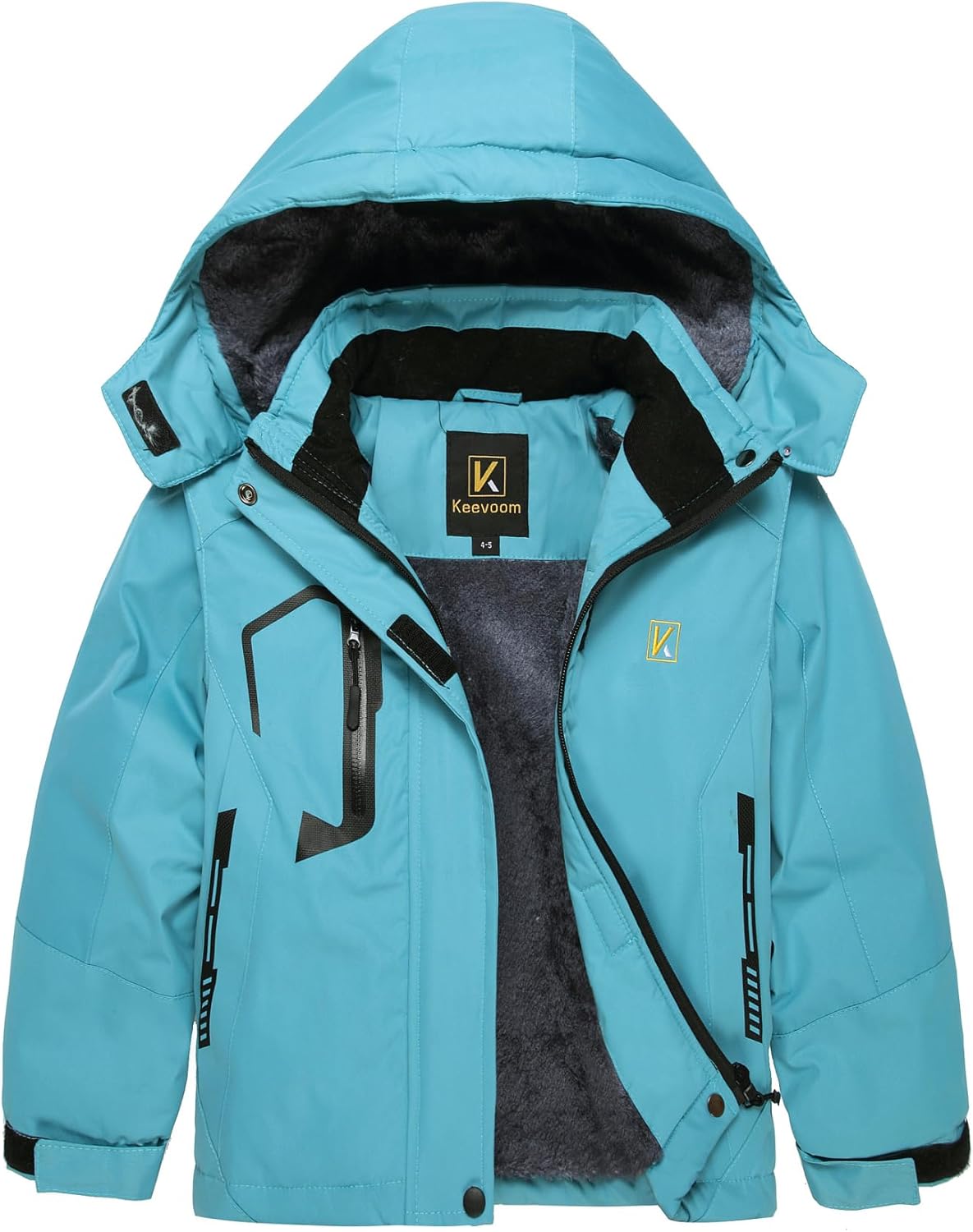 Keevoom Girl's Waterproof Ski Jacket for Winter Adventures