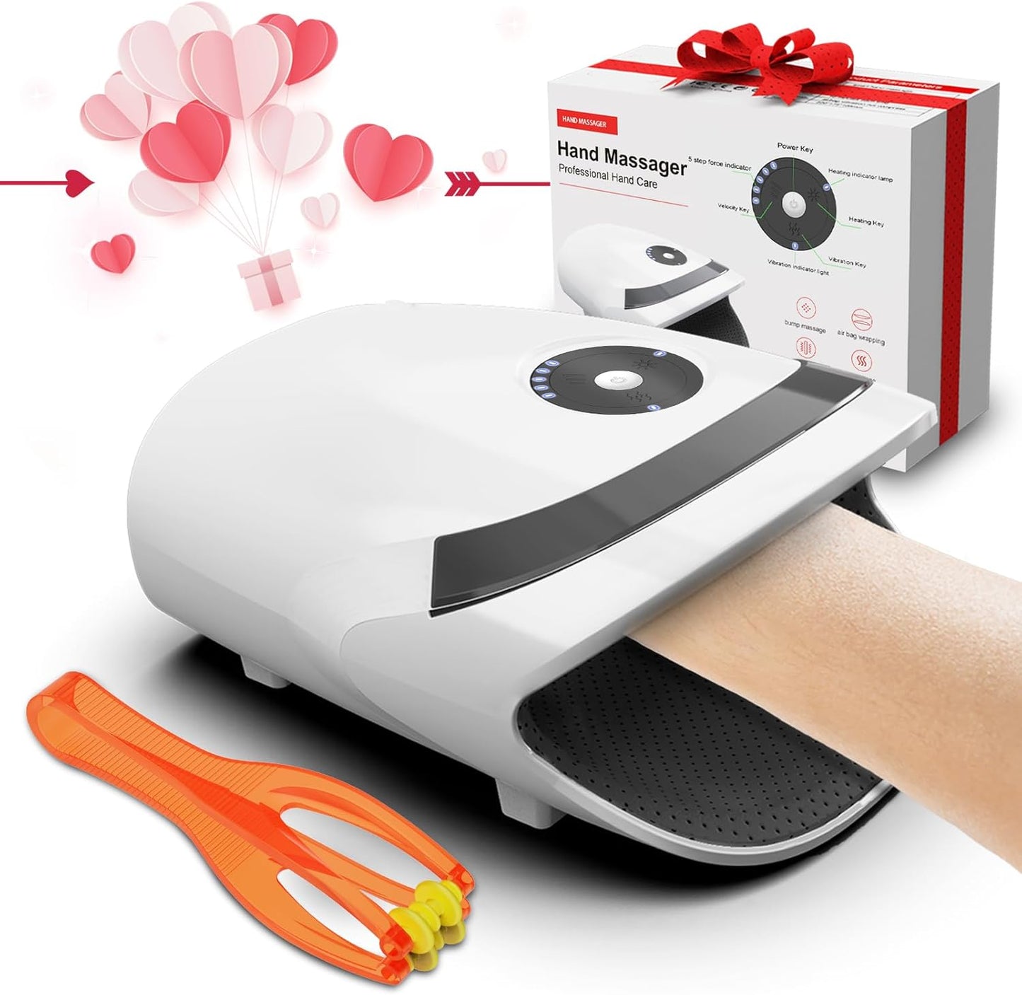 Heated Compression Hand Massager - Perfect Gift!
