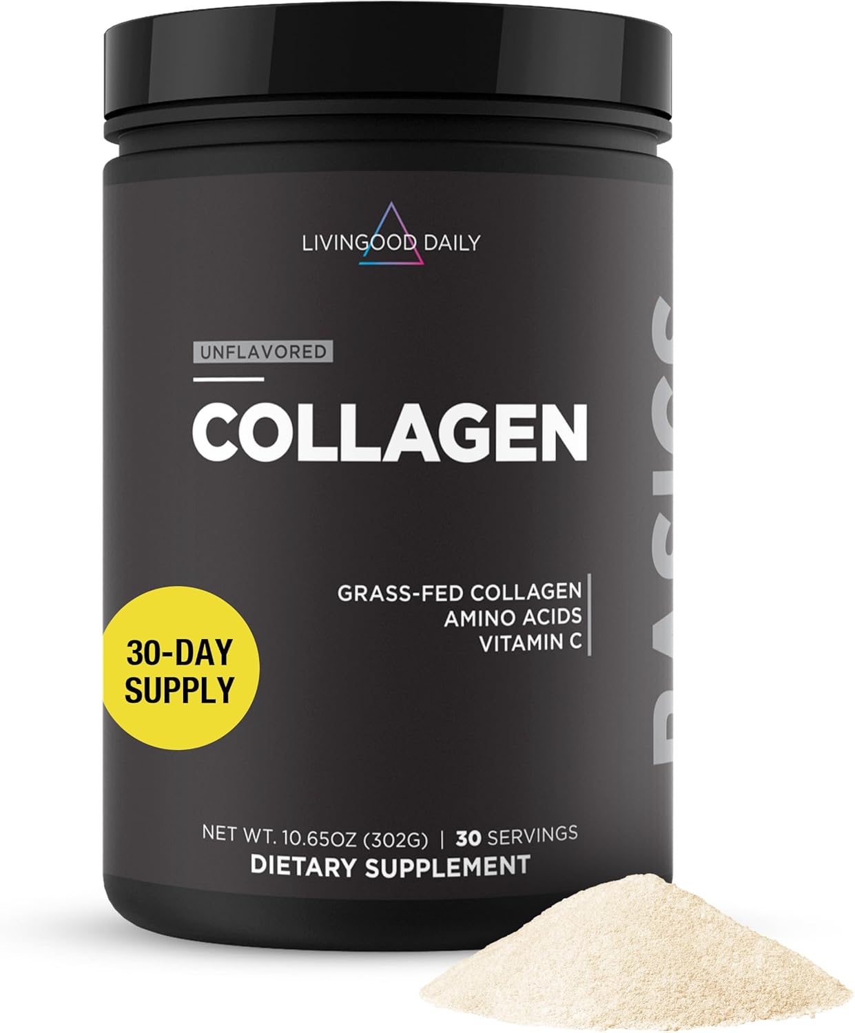 Livingood Daily Collagen Powder for Daily Wellness Support