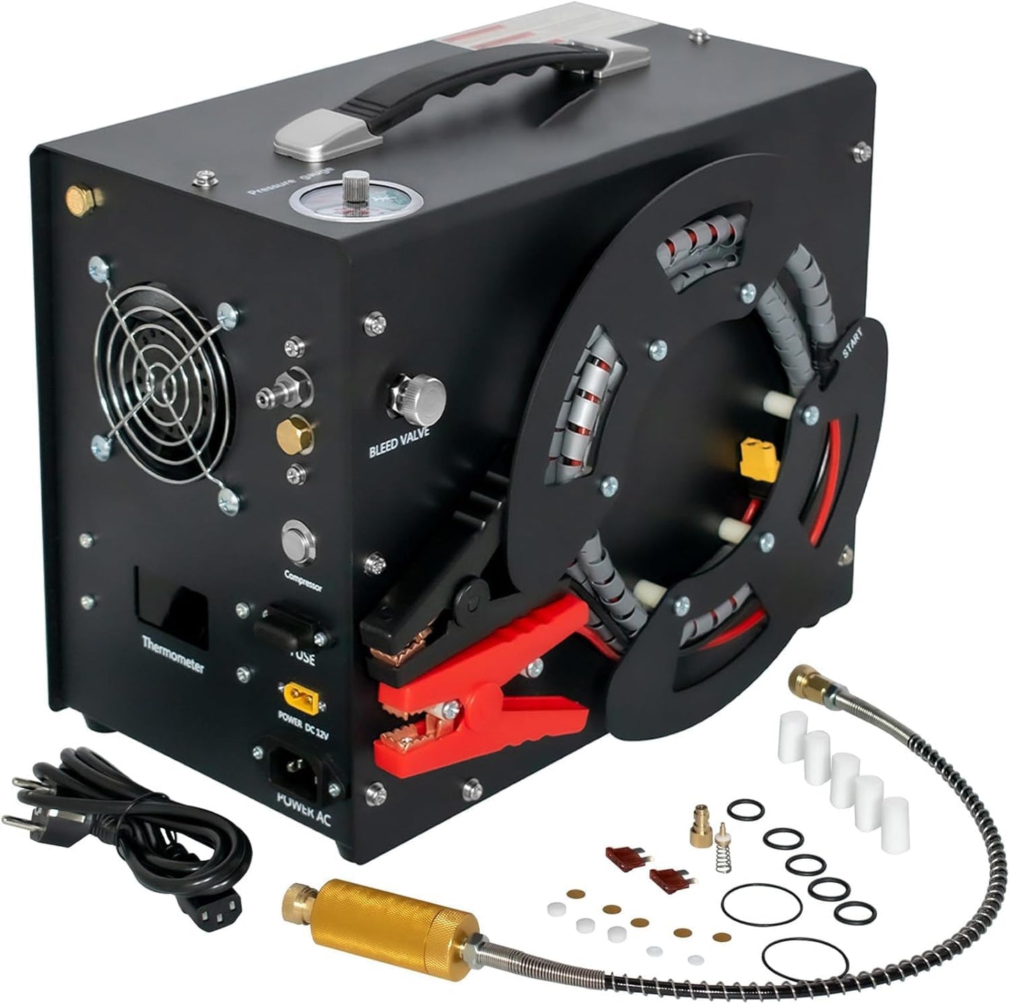 Acecare 4500psi PCP Air Pump: Dual Power, Auto Stop