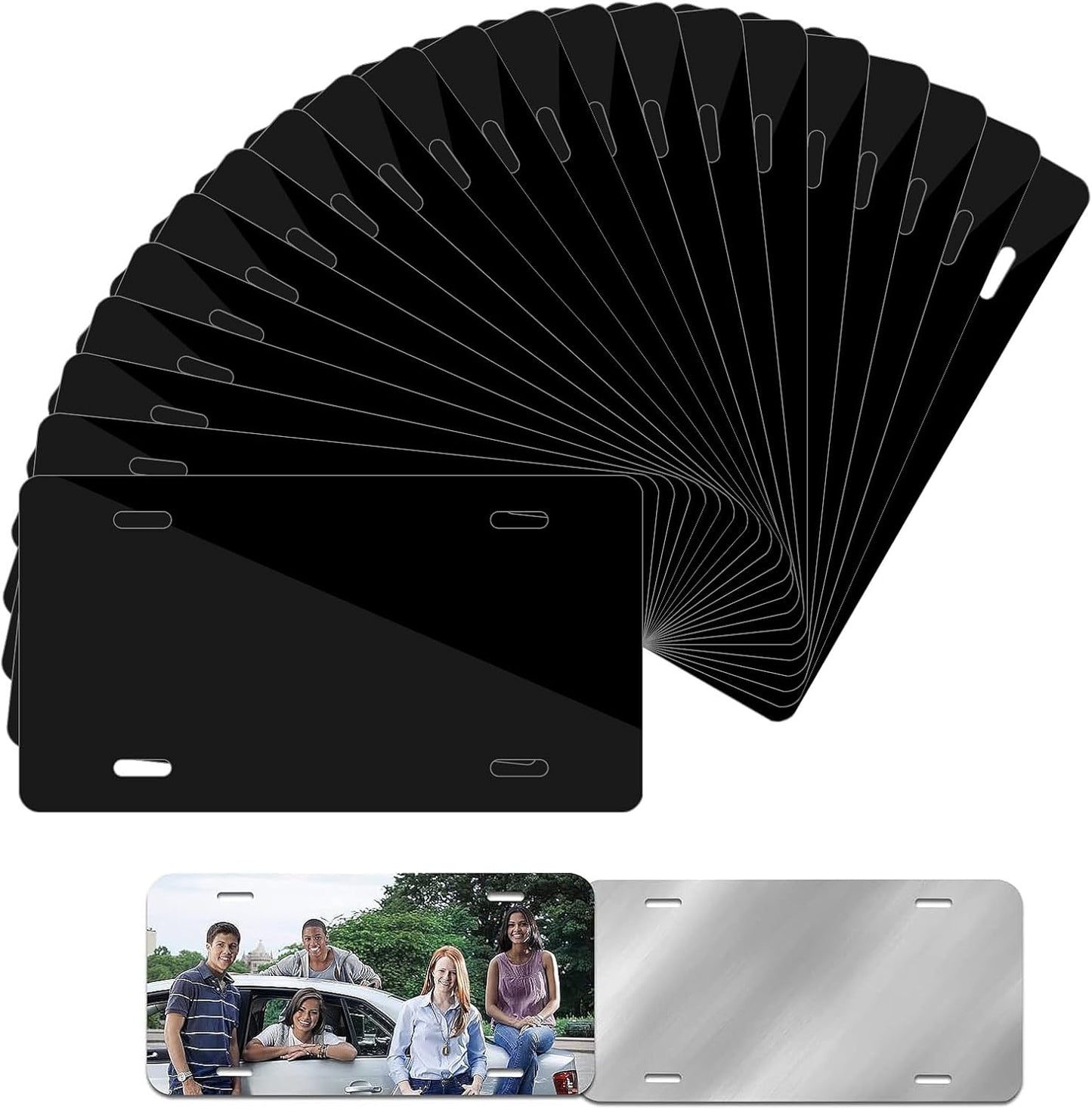 20 Pack 0.65mm Blanks Plate Tag for Design Work - Durable Labels