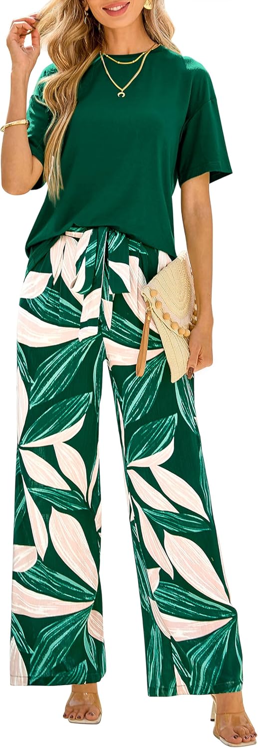 PRETTYGARDEN Women Summer 2 Piece Outfits for Stylish Comfort