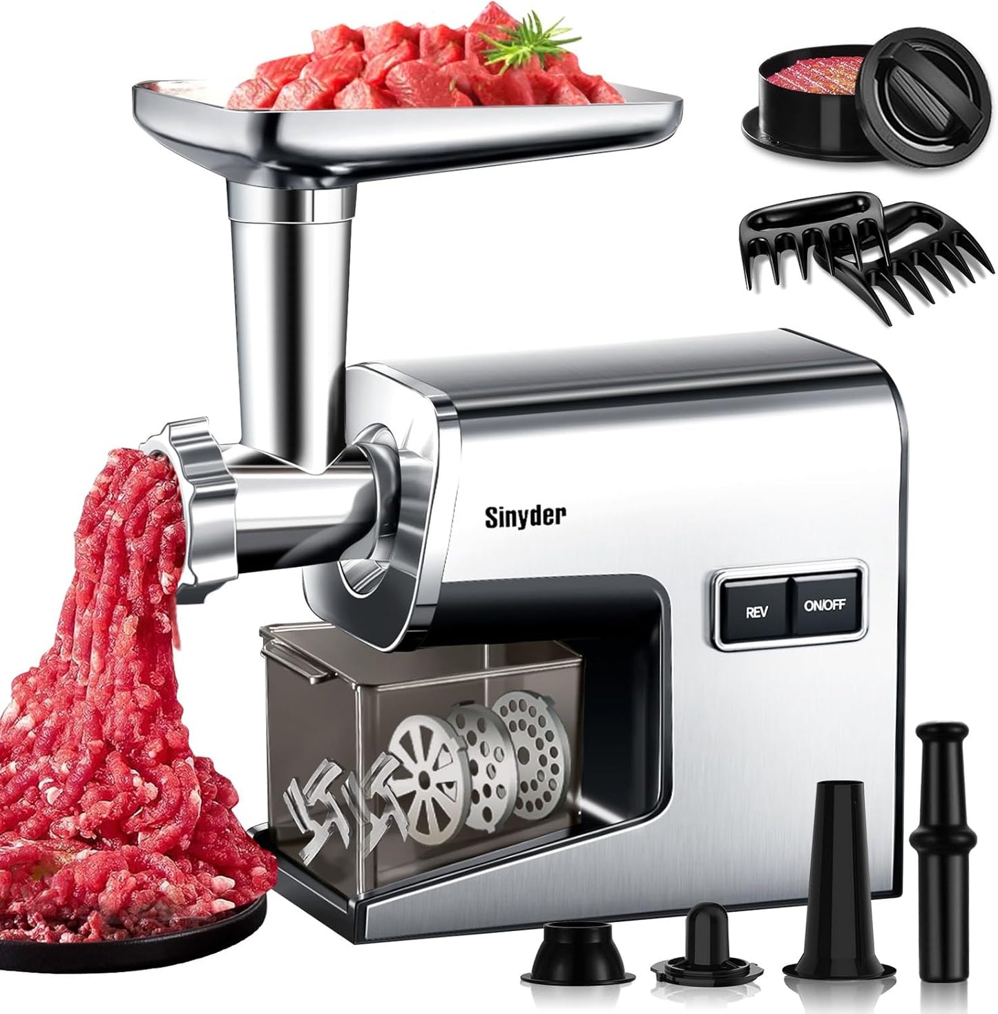 Electric Meat Grinder with Powerful 3000W Motor for Home Use
