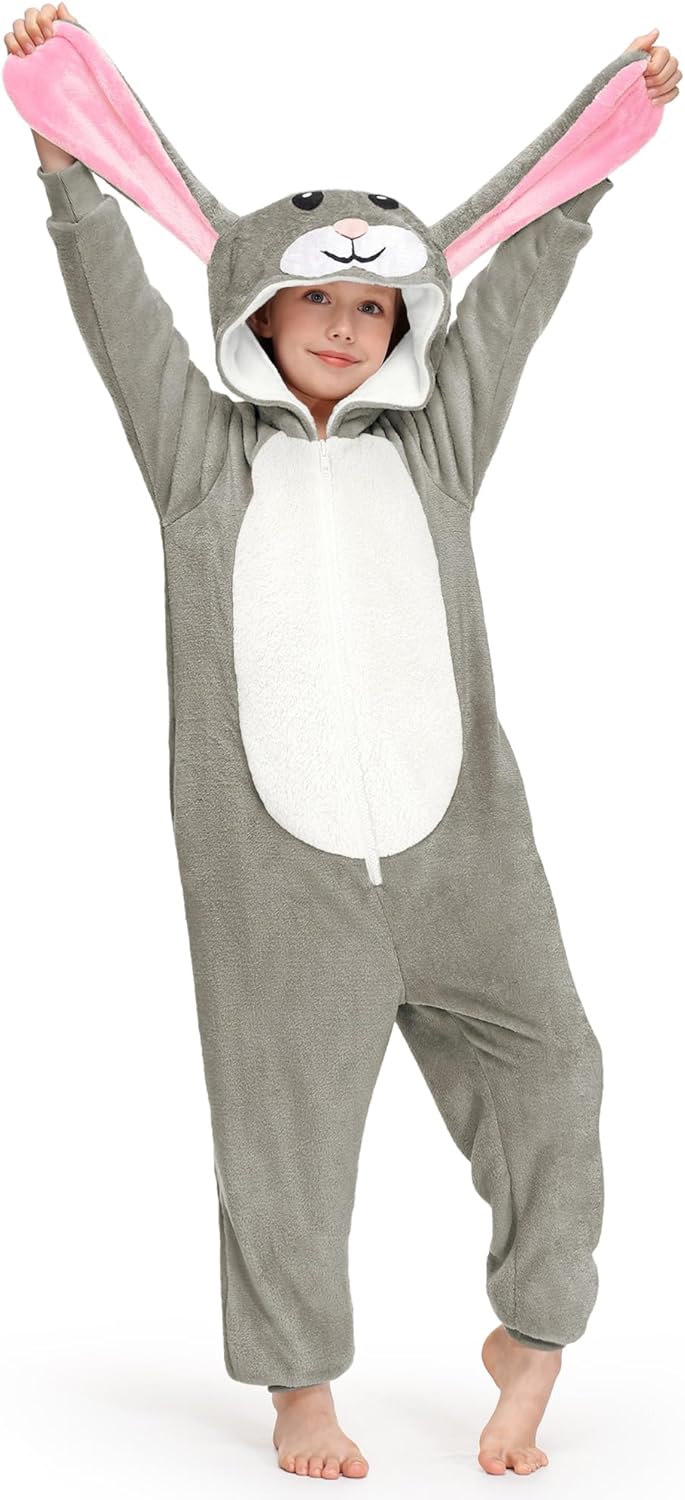 BesserBay Unisex Kids Halloween Fuzzy Animal Onesie Costume