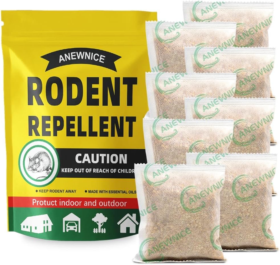 Peppermint Rodent Repellent Pouches - Indoor/Outdoor Control
