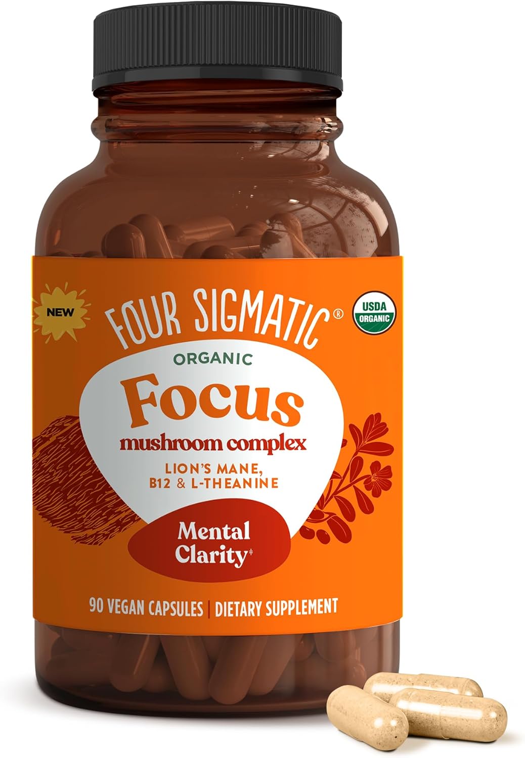 Four Sigmatic Focus Capsules for Brain Boosting and Clarity