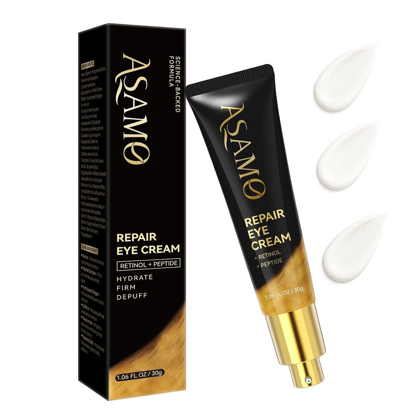 Retinol Eye Cream for Fine Lines and Puffiness Relief