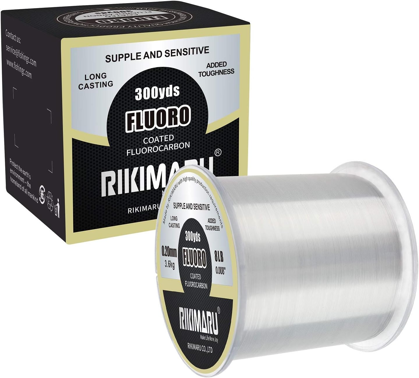 RIKIMARU Soft Fluoro Fishing Line: Maximum Sensitivity