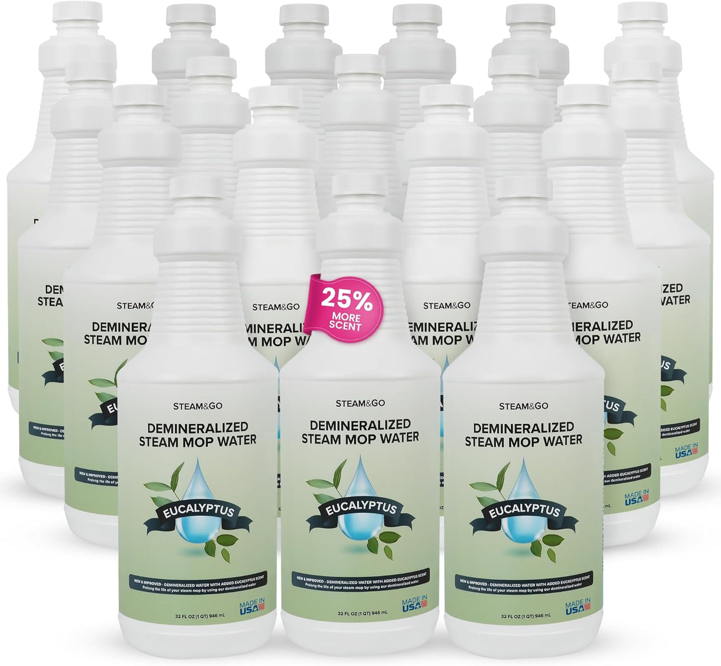 Steam & Go Demineralized Water for Effective Floor Cleaning