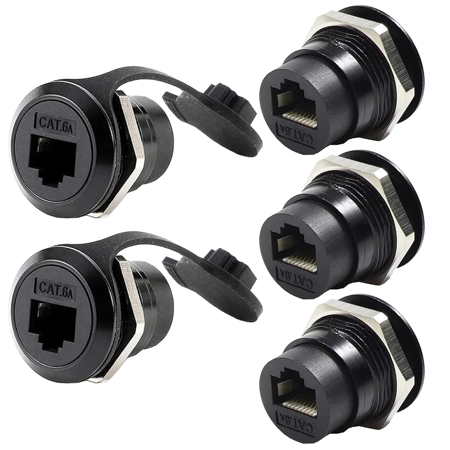 PENGLIN Waterproof RJ45 Panel Mount Connector for Ethernet Use