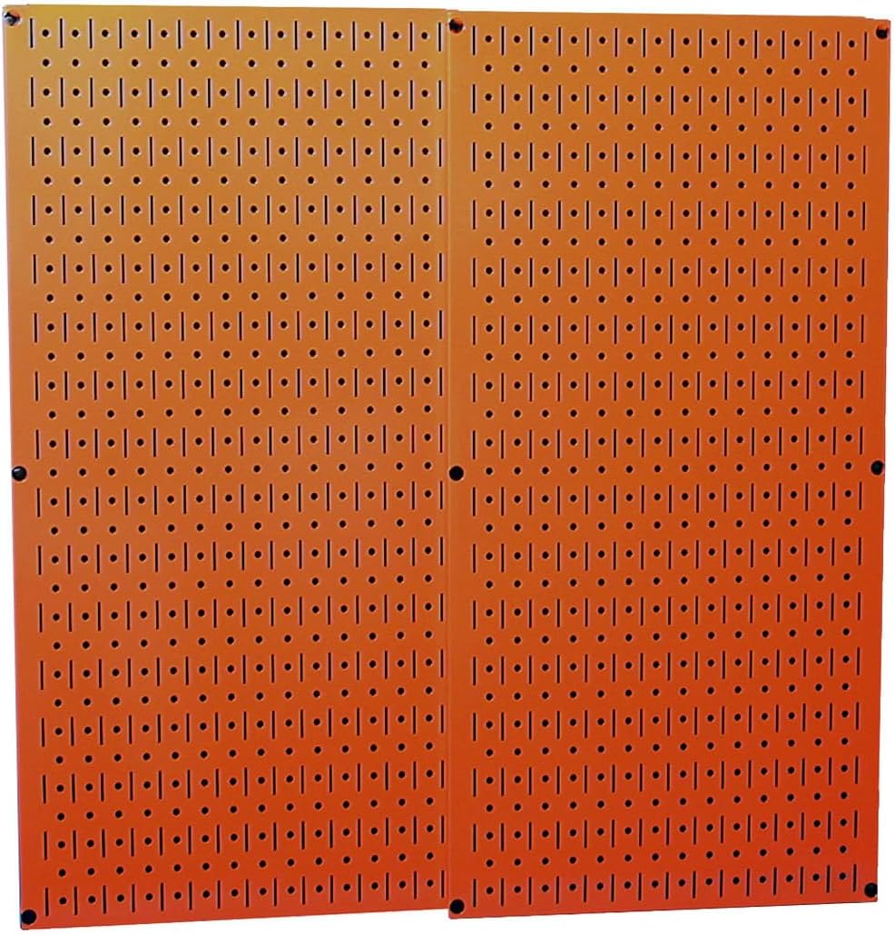 Wall Control Orange Metal Pegboard Pack for Ultimate Storage