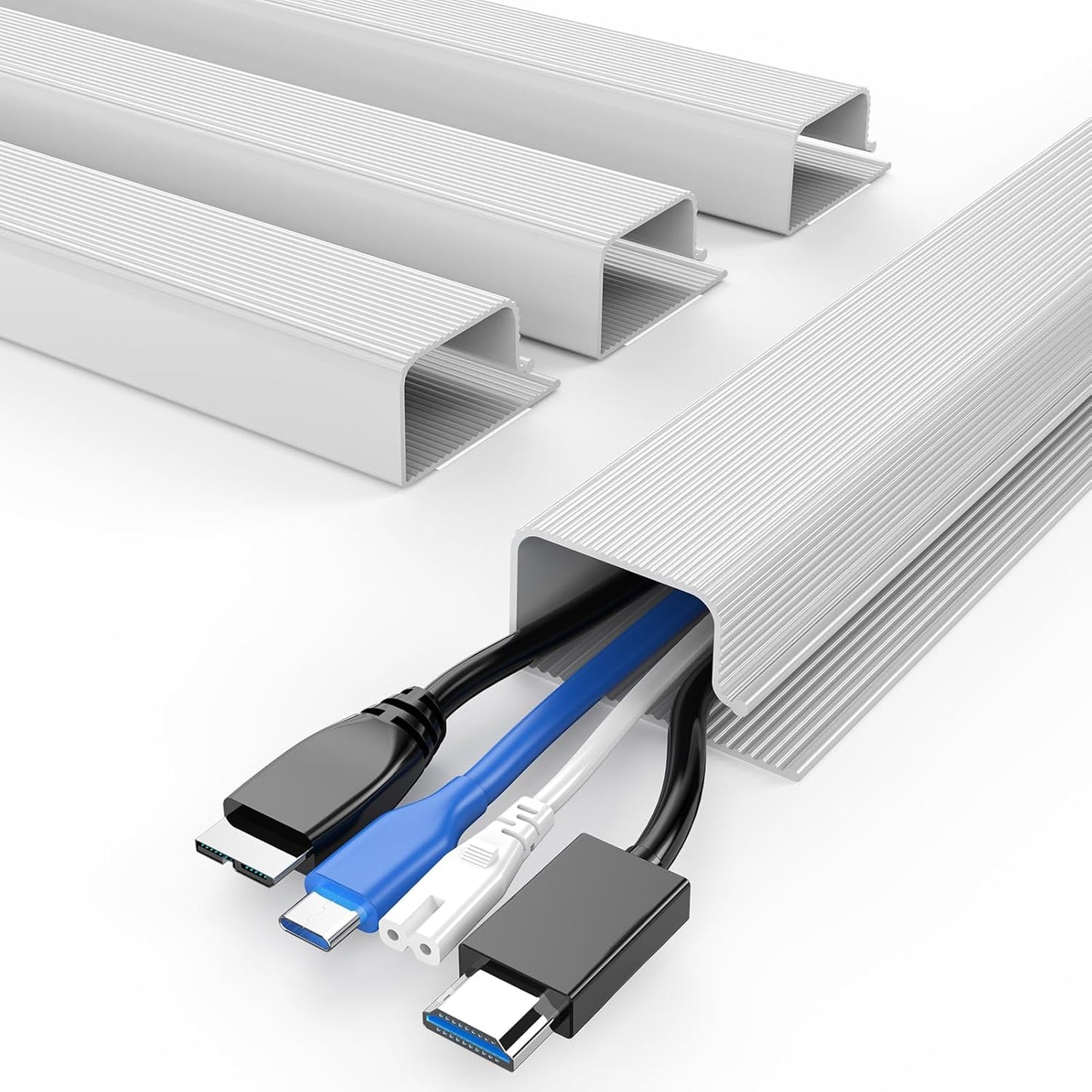 Delamu Under Desk Cable Management - Clear Clutter!
