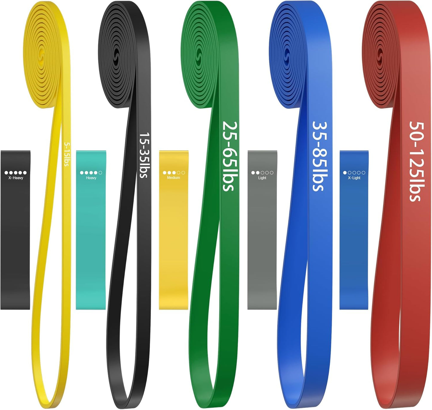Pull Up Bands Set for Effective Muscle Training and Therapy