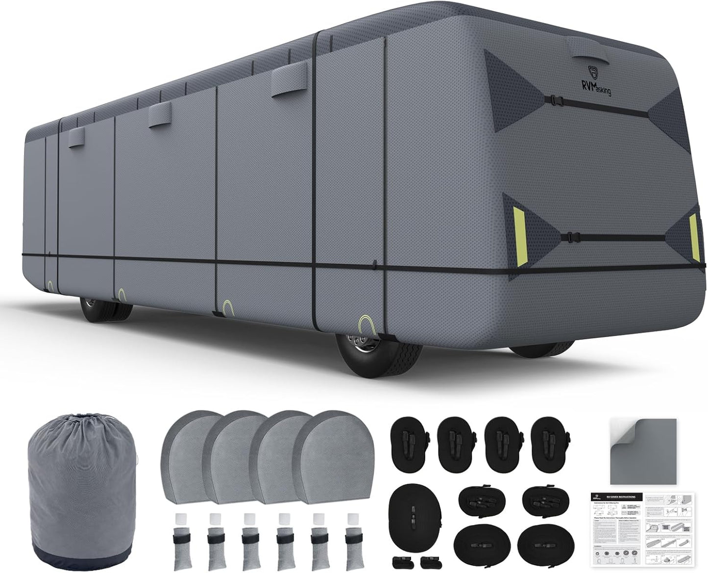 RVMasking Class A RV Cover 31ft 1in-34ft Heavy Duty Protection