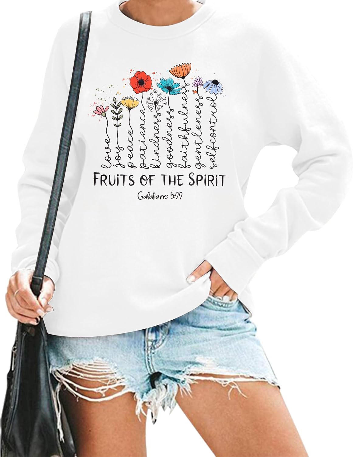 Bible Verse Women's Sweatshirt | Easter Graphic Pullover