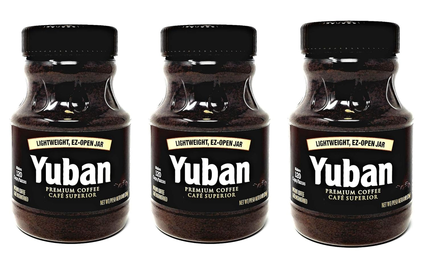 Yuban Premium Instant Coffee 3-Pack - EZ Open Jar