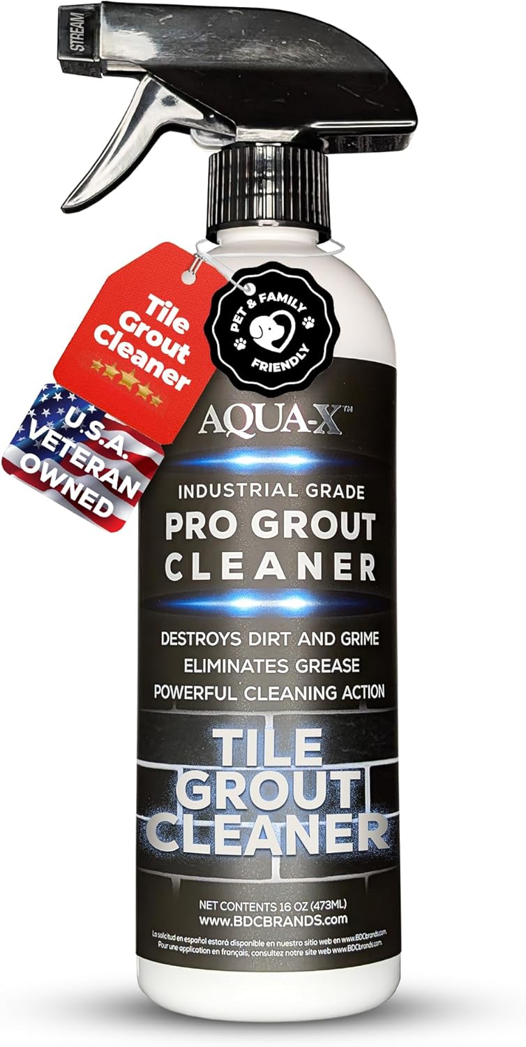 Brighten Grout with AQUA-X Stain Remover