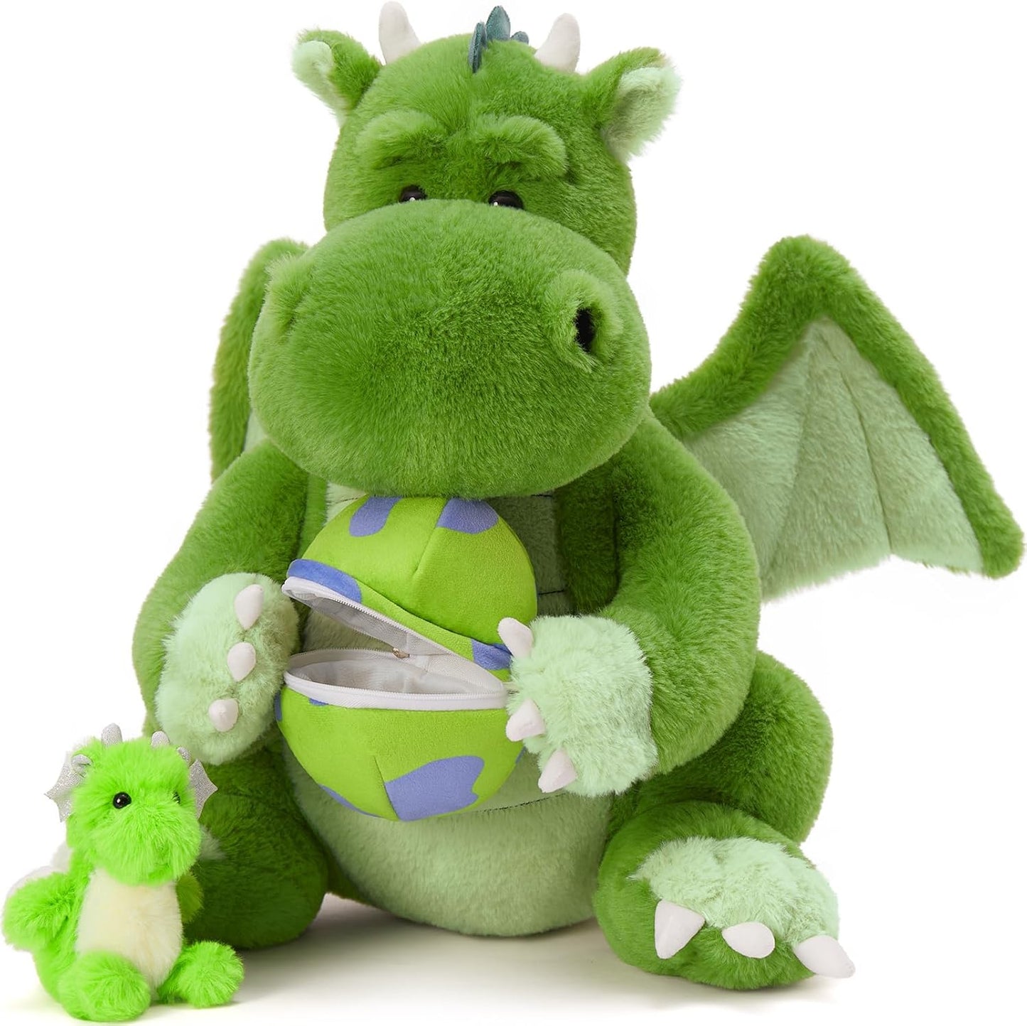 Tezituor 3-in-1 Large Dragon Stuffed Animal for Kids and Adults