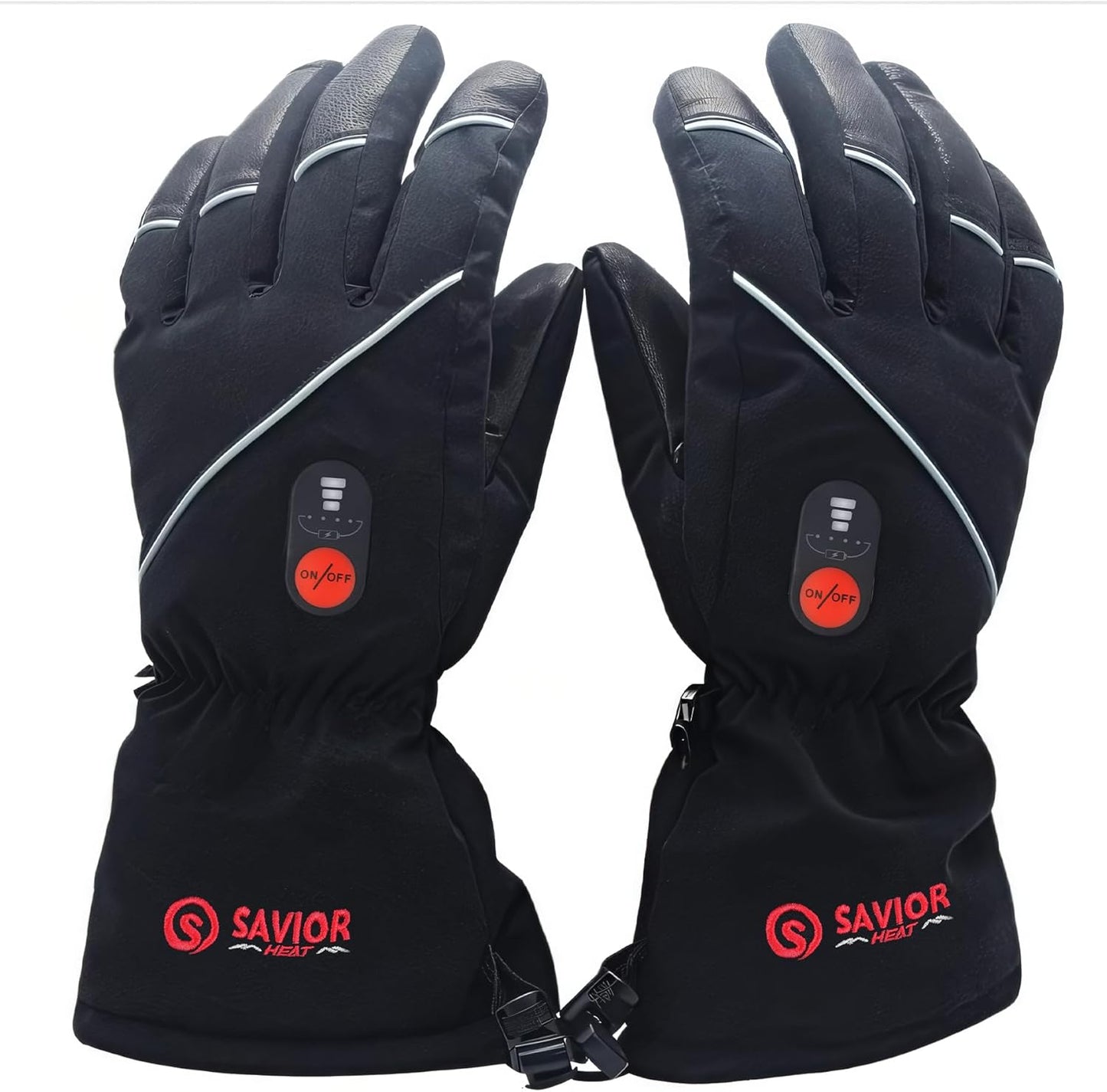 Savior Heat Electric Heated Leather Gloves - Stay Warm in Style!