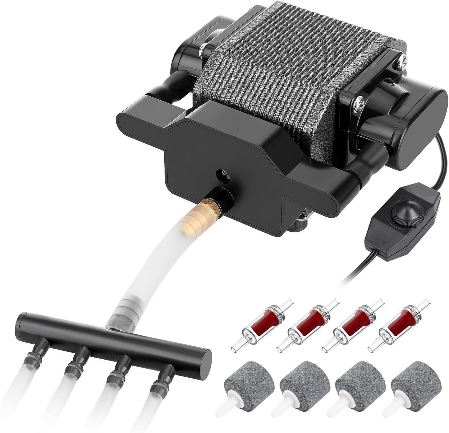 AquaMiracle Quiet Aquarium Air Pump for High Pressure Needs