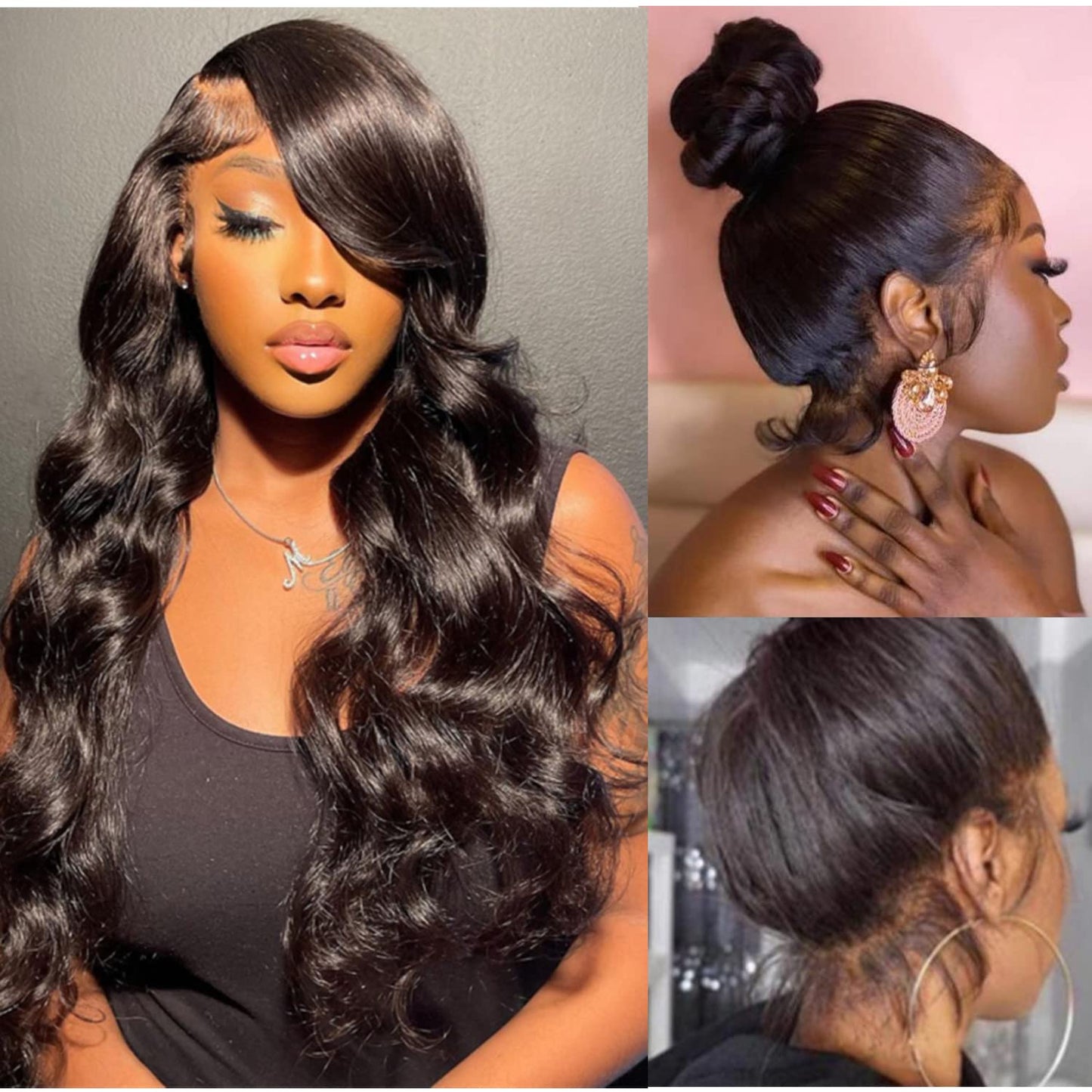 Body Wave 360 Lace Front Wigs for Black Women - 26 Inch
