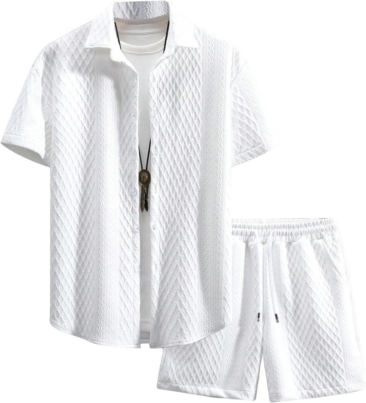 GORGLITTER Men's 2 Piece Outfits for Stylish Summer Days