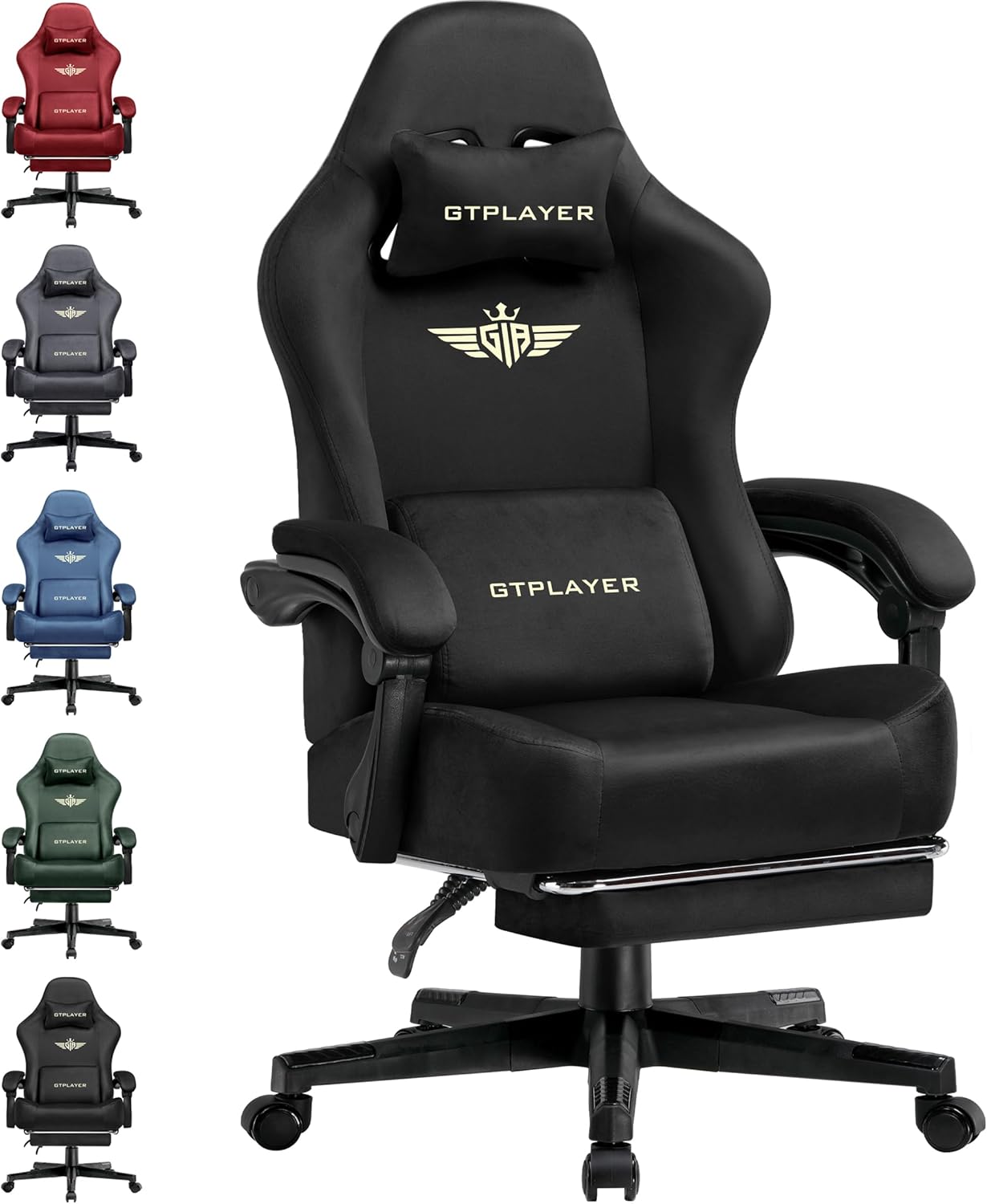 GTPLAYER Big & Tall Gaming Chair: 350LBS Support