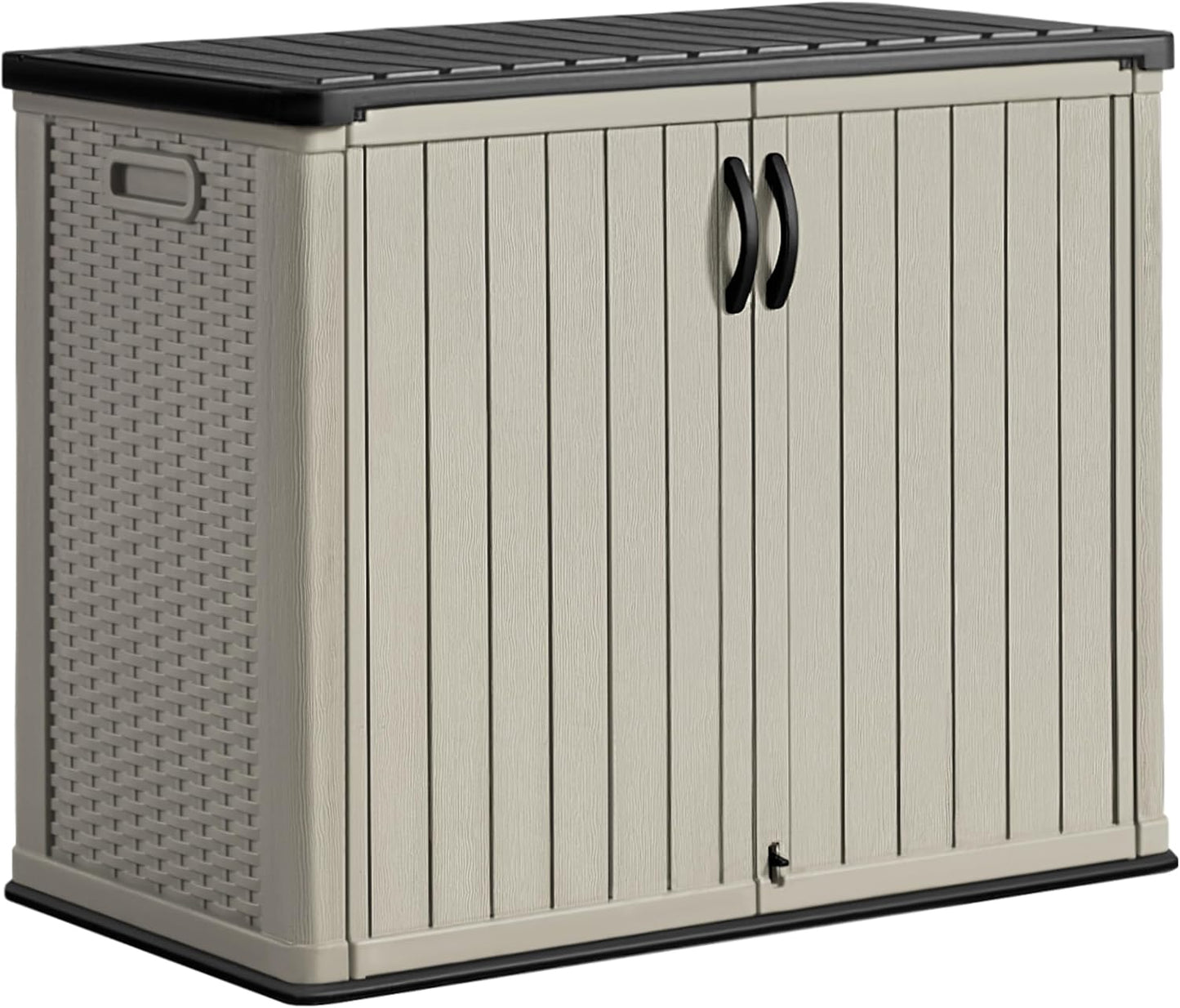 Greesum Outdoor Horizontal Storage Shed for Garden and Patio