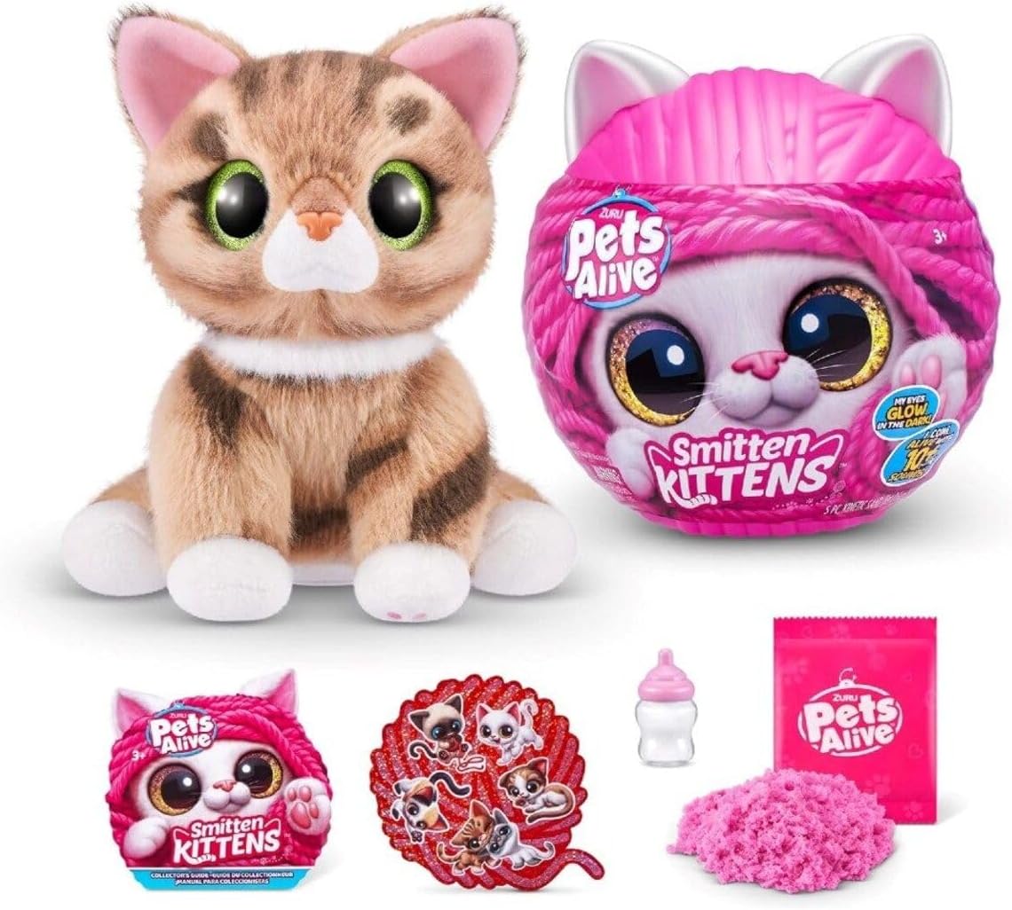 Interactive Tabby Cat: Pets Alive Smitten Kittens