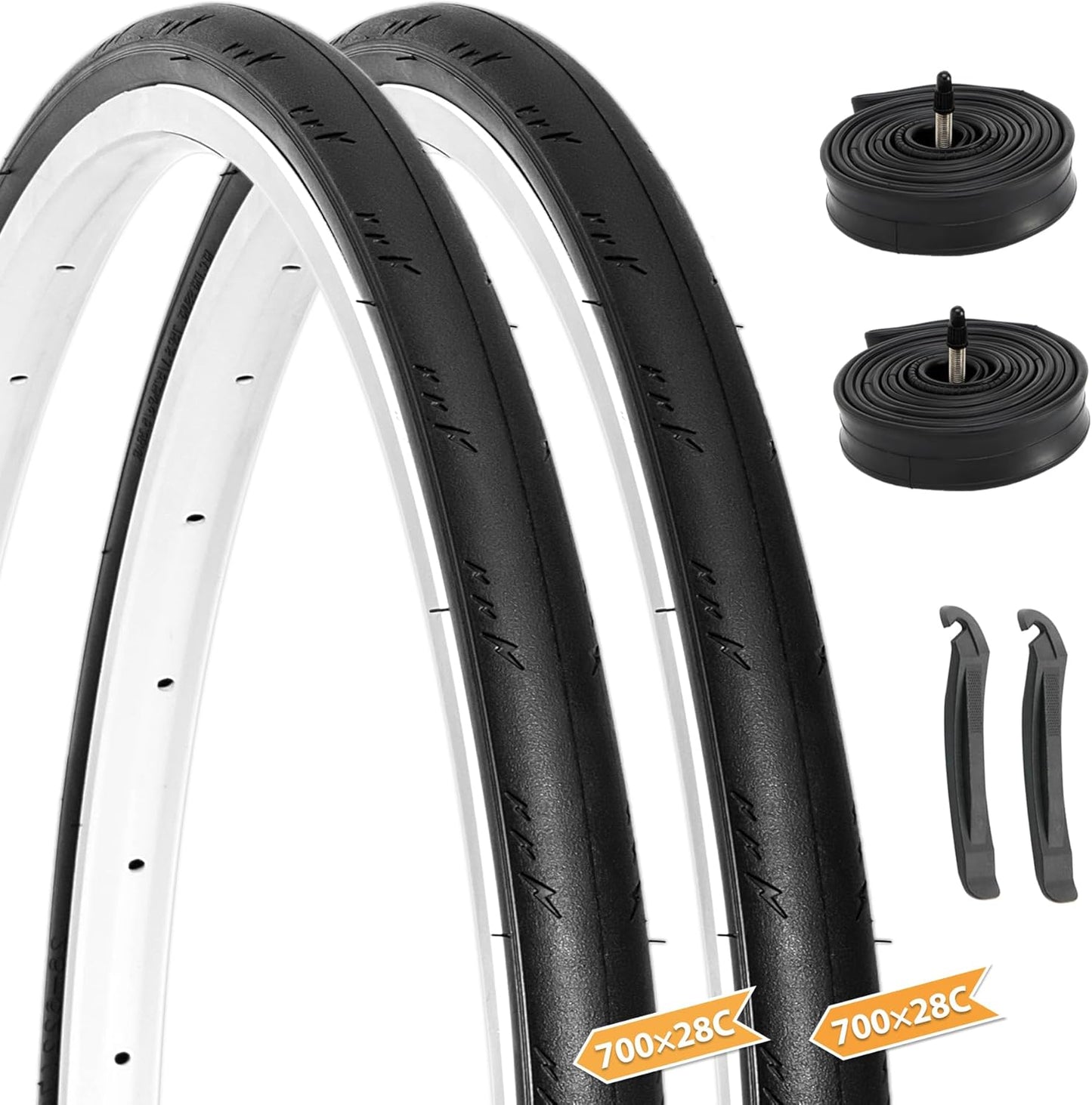 Hycline Road Bike Replacement Tire Set for City Commuter Use