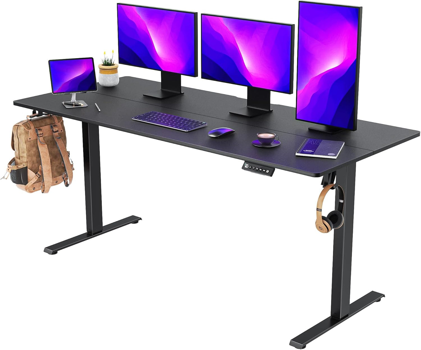 VVENACE Electric Standing Desk: Adjustable Height, 4 Memory Preset