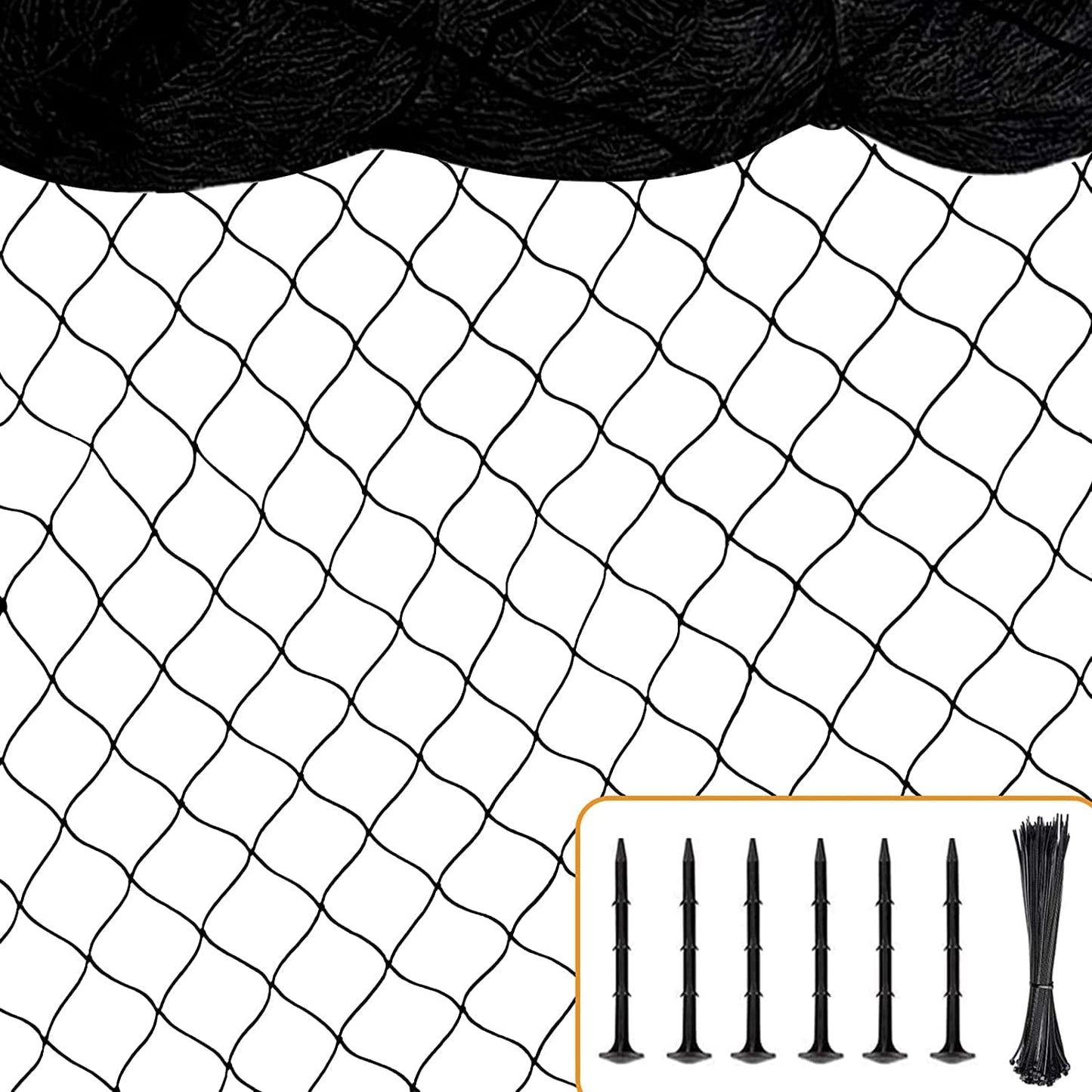 Heavy Duty Bird Nets 25ftx100ft for Garden and Poultry Use