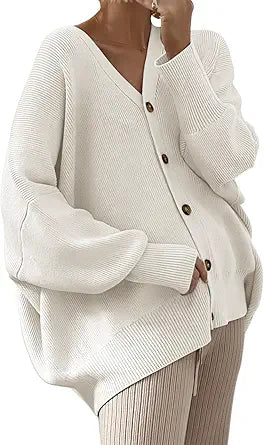 Oversized Open Front Cardigan for Women - Cozy Fall Sweater