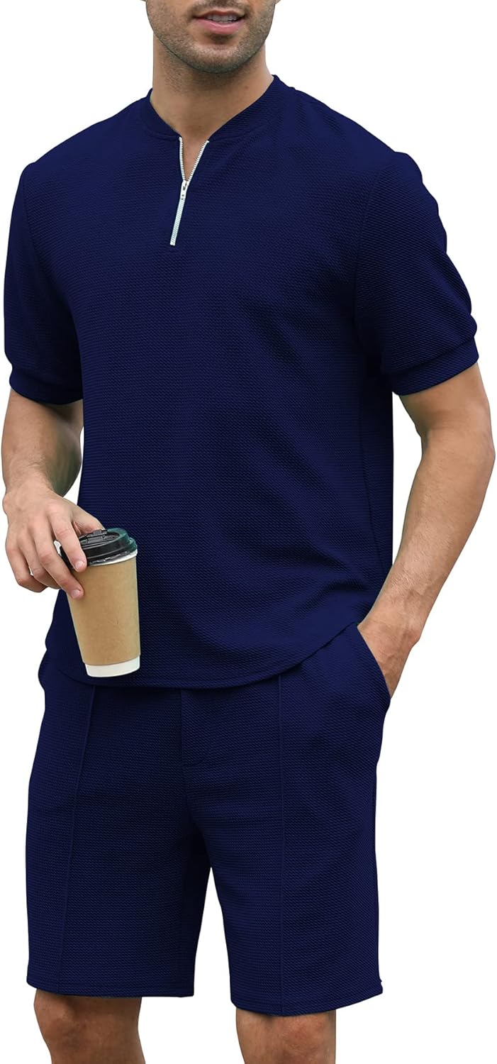 Fashion Men's Tracksuits 2 Piece Set for Casual Athletic Wear