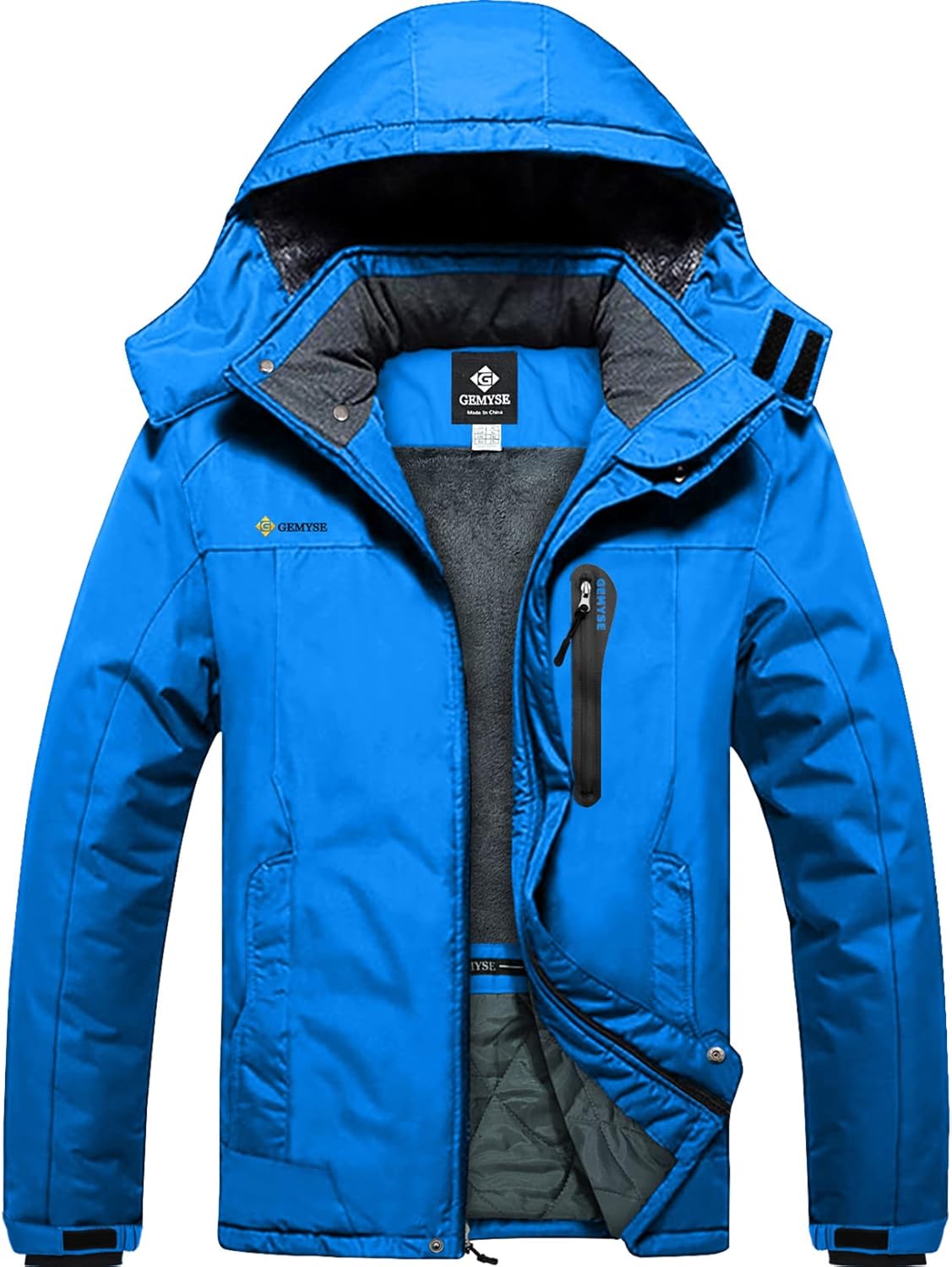 GEMYSE Men's Ski Snow Jacket Warm Waterproof Coat for Winter