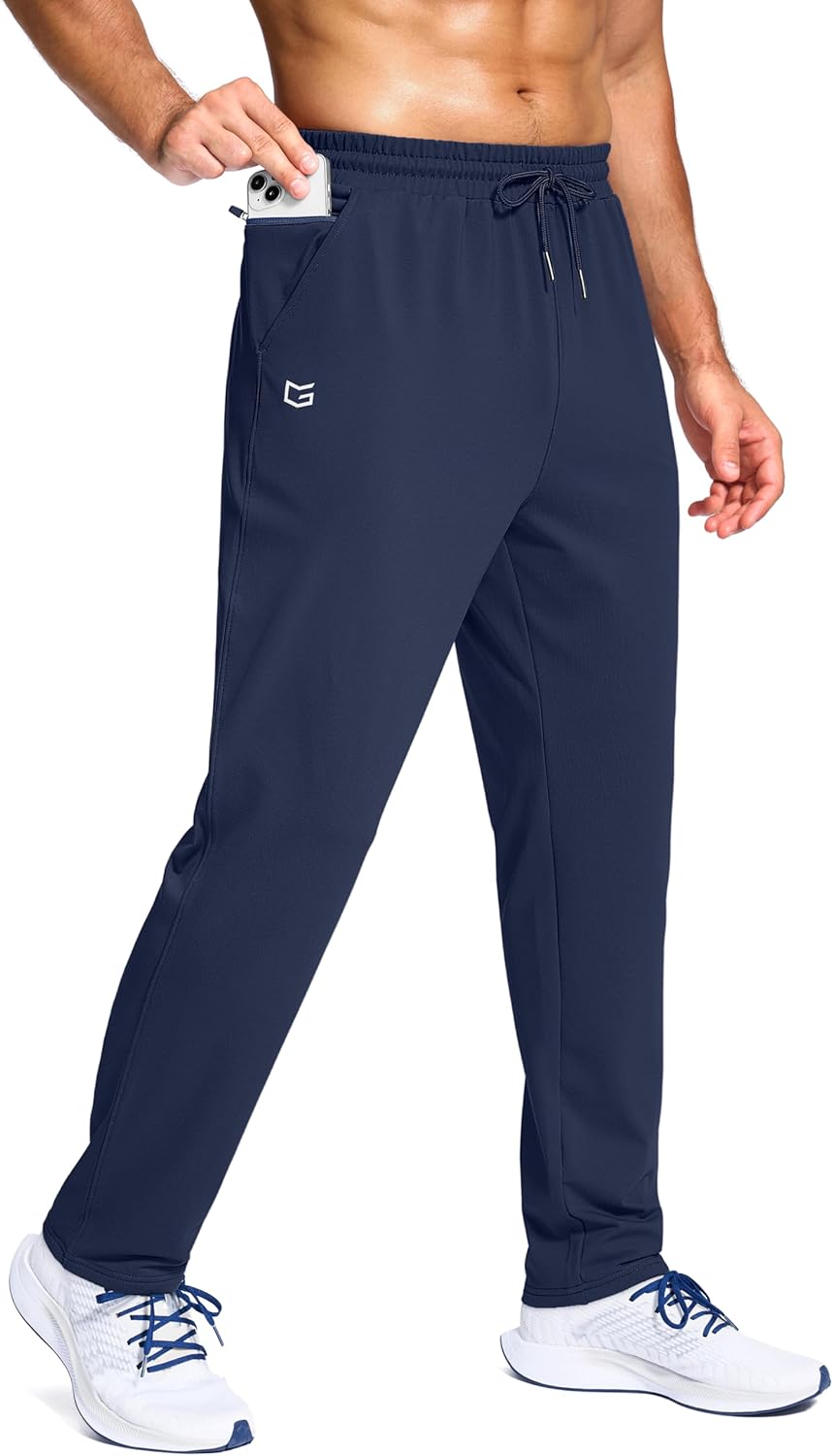 G Gradual Men's Fleece Lined Pants for Winter Workouts and More