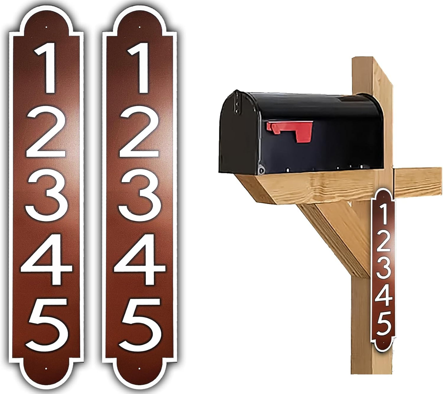 Reflective Mailbox Number Plaques for Customization and Durability
