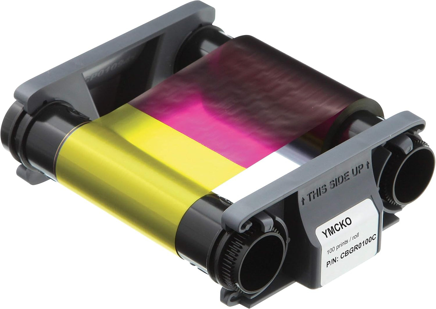 Bodno Evolis Badgy CBGR0100C Color Ribbon for 100 Prints