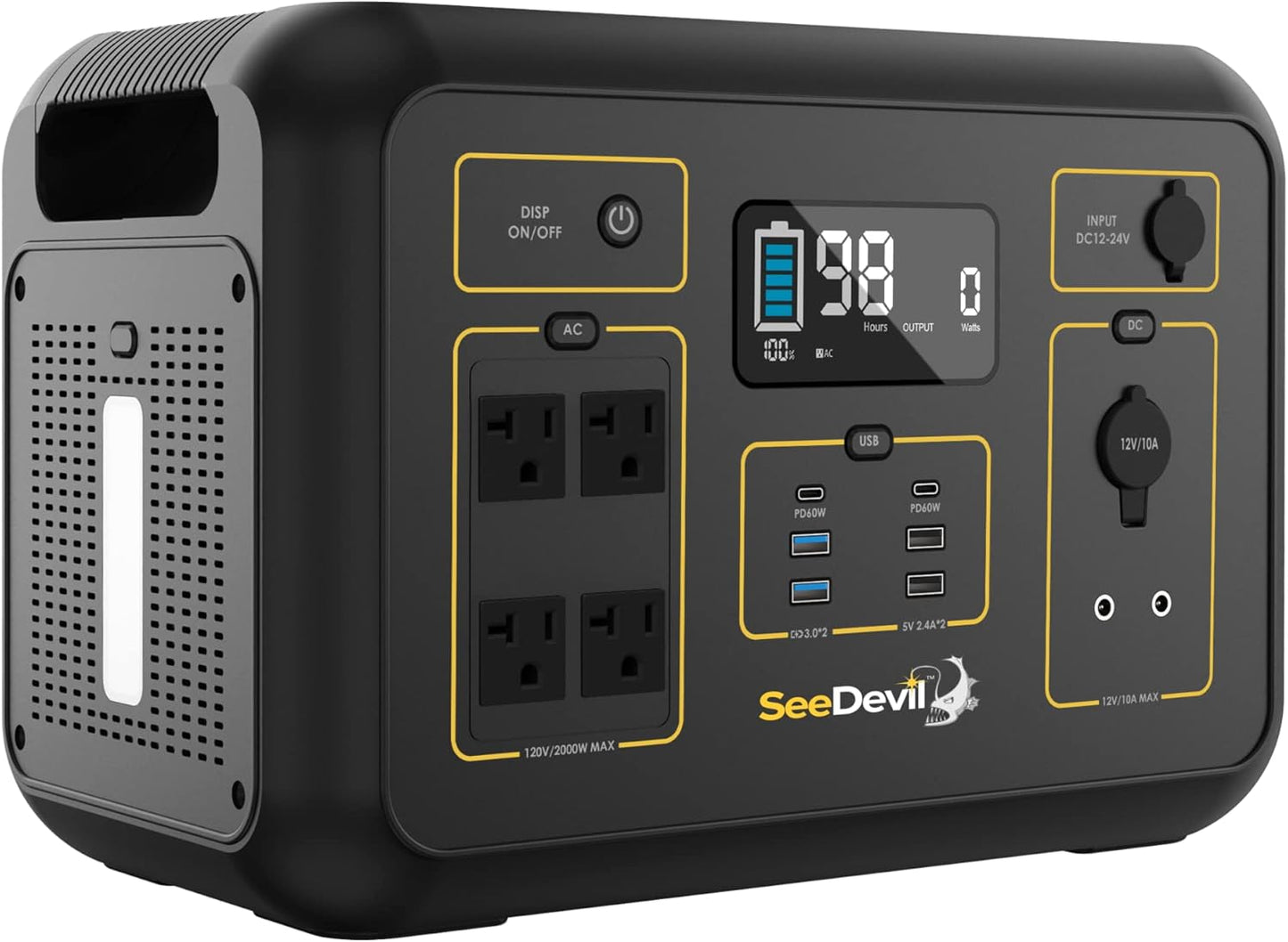Power Up Anywhere: SeeDevil 2000W Portable Generator