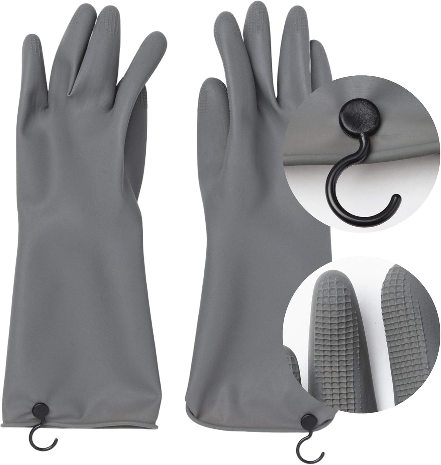 Thicker Non-Slip Dish Gloves x3 - Reusable & Waterproof - Seoul Homeware