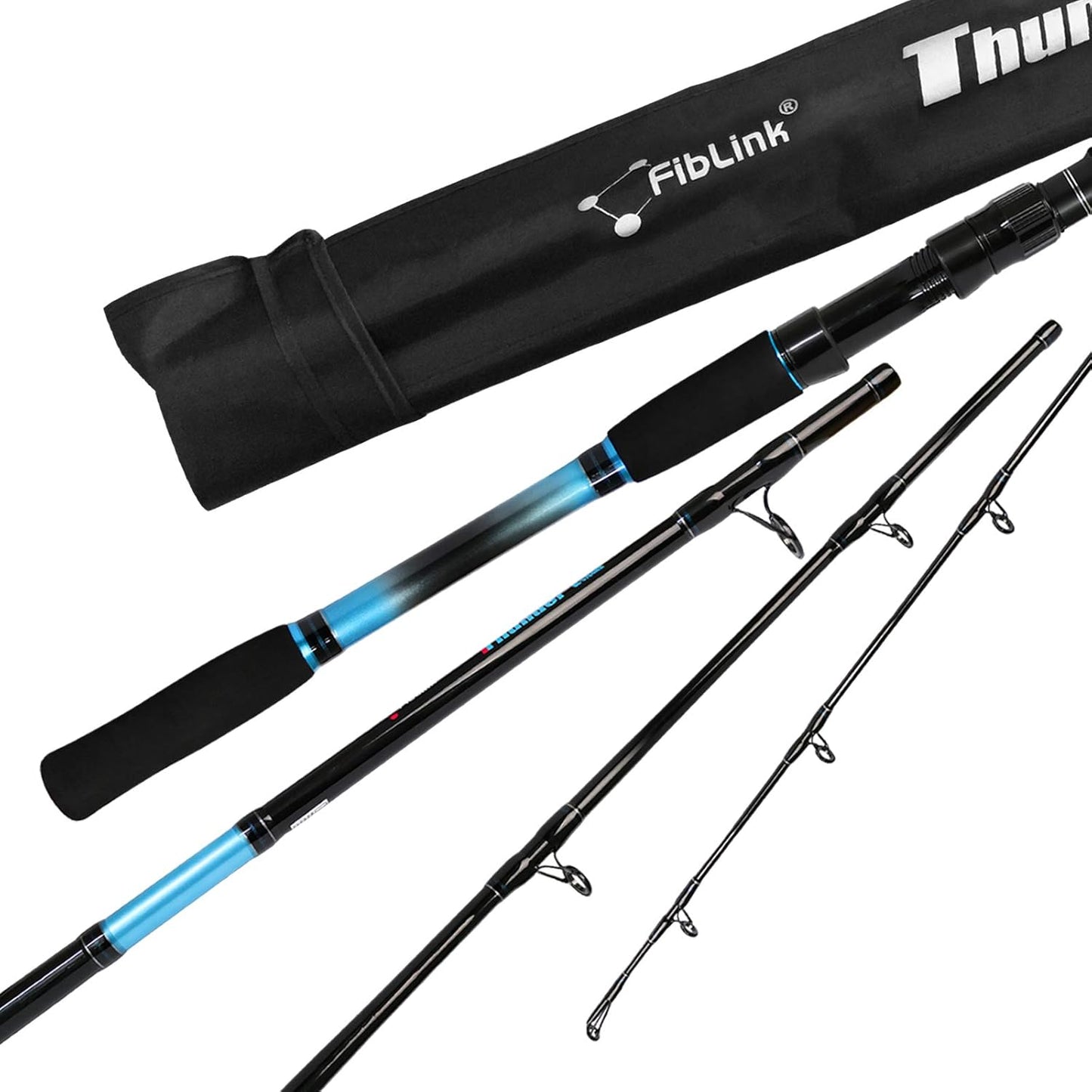 Fiblink 7ft Carbon Fiber Spinning Rod - Lightweight for Ultimate Sensitivity